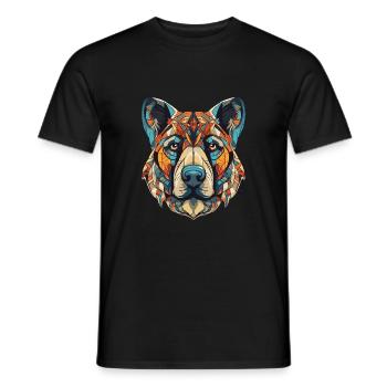 Kangal chien portrait tête - T-shirt homme - noir - Devant - AI Model Male 178 light (178cm)
