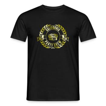 Équipage de fête en Californie - T-shirt homme - noir - Devant - AI Model Male 178 light (178cm)