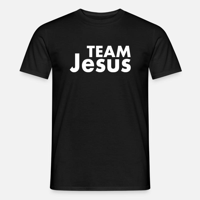 Team jesus - Männer T-Shirt - Schwarz