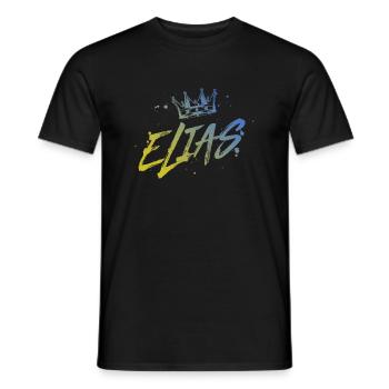 Elias - Männer T-Shirt - Schwarz - Vorne - AI Model Male 178 light (178cm)