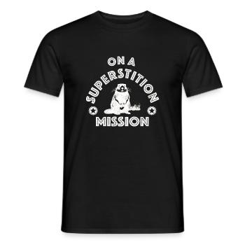 En mission de superstition avec Marmot - T-shirt homme - noir - Devant - AI Model Male 178 light (178cm)