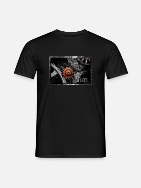 STEEL Industry - Männer T-Shirt - Schwarz