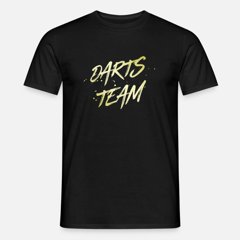 Darts Team - Männer T-Shirt - Schwarz