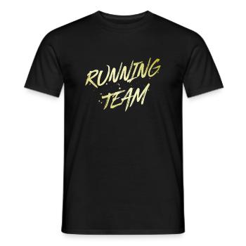 Running Team - Männer T-Shirt - Schwarz - Vorne - AI Model Male 178 light (178cm)