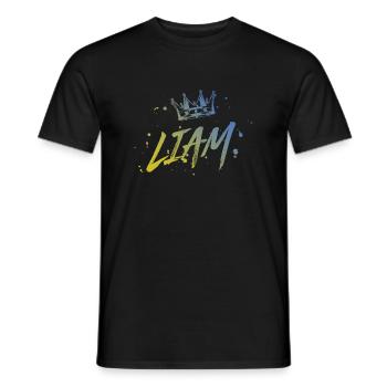 Liam - Men's T-Shirt - black - Front - AI Model Male 178 light (178cm)