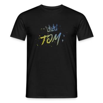 Tom - Männer T-Shirt - Schwarz - Vorne - AI Model Male 178 light (178cm)