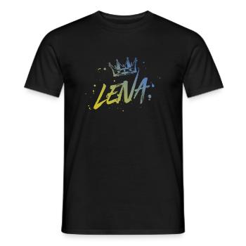 Lena - Männer T-Shirt - Schwarz - Vorne - AI Model Male 178 light (178cm)