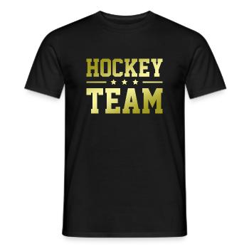 Équipe de hockey - T-shirt homme - noir - Devant - AI Model Male 178 light (178cm)