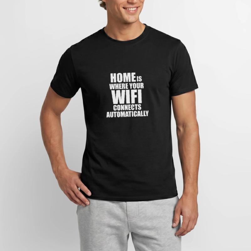 Linux Unix Wifi Coding Admin Spruch lustig Männer T-Shirt