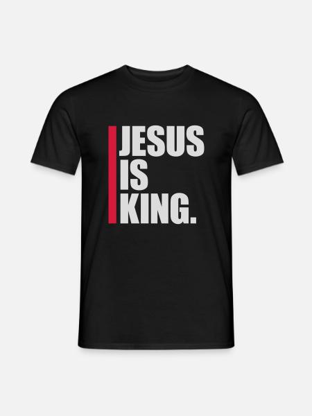 jesus is king quote - Men's T-Shirt - black