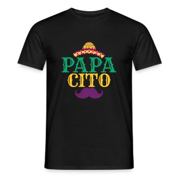 Papacito Party Cinco De Mayo - Männer T-Shirt - Schwarz - Vorne - AI Model Male 178 light (178cm)