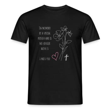 Ich vermisse dich - Männer T-Shirt - Schwarz - Vorne - AI Model Male 178 light (178cm)