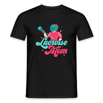 Lacrosse Maman Gardienne de but Joueuse Fan d’équipe - T-shirt homme - noir - Devant - AI Model Male 178 light (178cm)