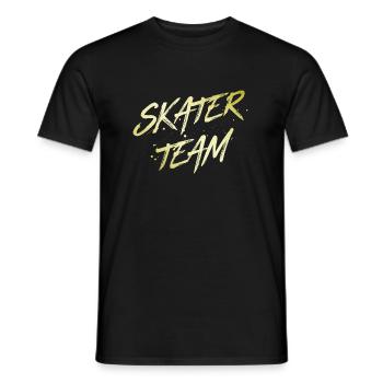Skater Team - Men's T-Shirt - black - Front - AI Model Male 178 light (178cm)