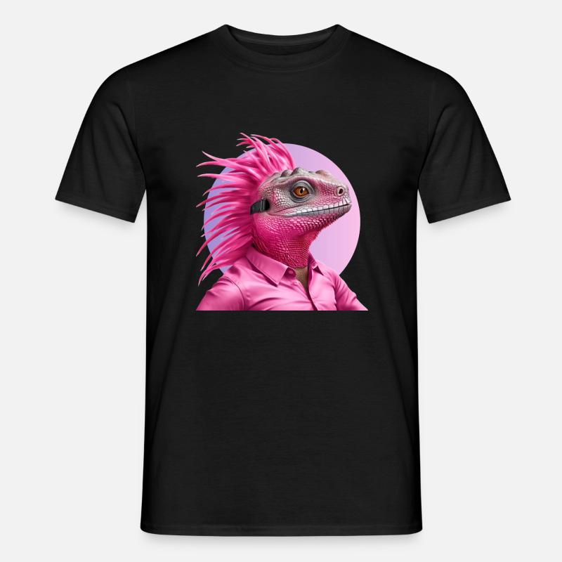 Plastic-Raptiloid - Männer T-Shirt - Schwarz