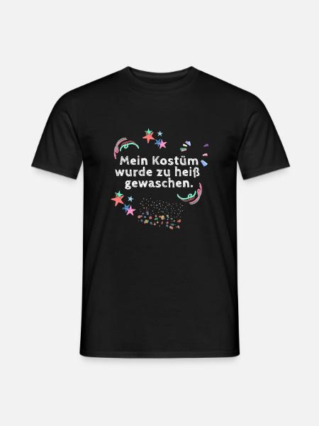 Kostüm, karneval,kein Kostüm, Konfetti - Männer T-Shirt - Schwarz