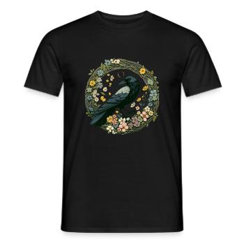 Raven - Men's T-Shirt - black - Front - AI Model Male 178 light (178cm)