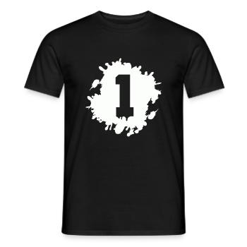 1 blob - Men's T-Shirt - black - Front - AI Model Male 178 light (178cm)