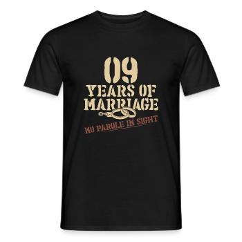 9 Years Together Without Escape - Men's T-Shirt - black - Front - AI Model Male 178 light (178cm)