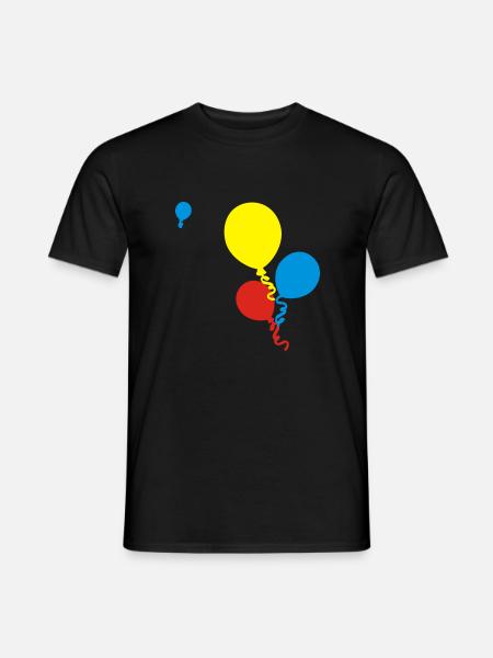 ballons - Männer T-Shirt - Schwarz