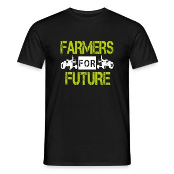 Farmers Demo Farmers Demonstration Tracker Bauer - T-shirt homme - noir - Devant - AI Model Male 178 light (178cm)
