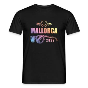Mallorca 2022 - Männer T-Shirt - Schwarz - Vorne - AI Model Male 178 light (178cm)