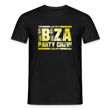 Ibiza Party Crew - Men's T-Shirt - black - Front - AI Model Male 178 light (178cm)