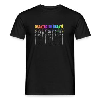 Maler Handwerker Beruf Spruch Geschenk - Männer T-Shirt - Schwarz - Vorne - AI Model Male 178 light (178cm)