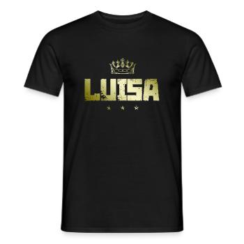 Luisa - Männer T-Shirt - Schwarz - Vorne - AI Model Male 178 light (178cm)