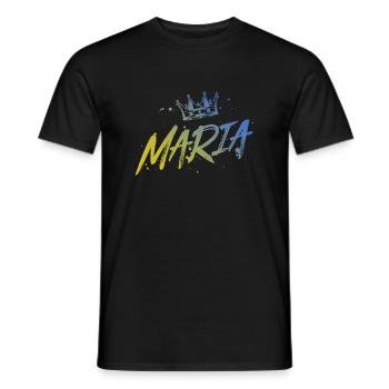 Maria - T-shirt homme - noir - Devant - AI Model Male 178 light (178cm)