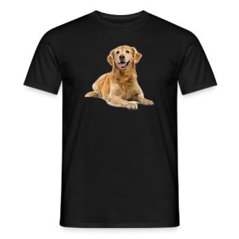 Cadeaux Golden Retriever impressionnants - T-shirt homme - noir - Devant - AI Model Male 178 light (178cm)