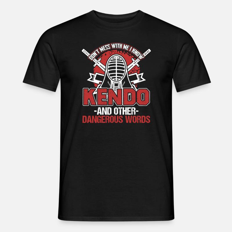 Kendo Ich kenne Kendo - Männer T-Shirt - Schwarz