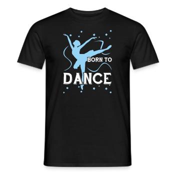 Danse née pour danser - T-shirt homme - noir - Devant - AI Model Male 178 light (178cm)