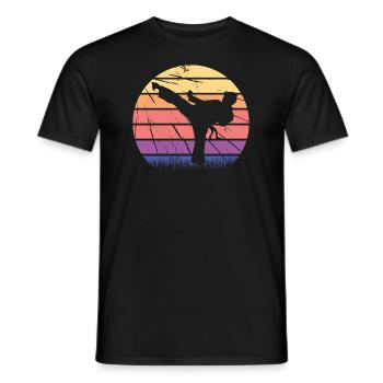 Martial artist karate martial arts martial arts - Men's T-Shirt - black - Front - AI Model Male 178 light (178cm)