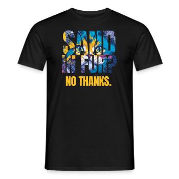 Design coloré de chat Splash Art - T-shirt homme - noir - Devant - AI Model Male 178 light (178cm)