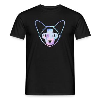 Balinese Cat Balinese Cat Colorful - Men's T-Shirt - black - Front - AI Model Male 178 light (178cm)