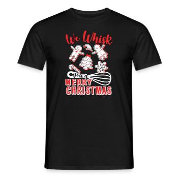 Christmas Christmas Baker - Men's T-Shirt - black - Front - AI Model Male 178 light (178cm)