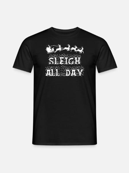 Christmas Sleigh All Day - Men's T-Shirt - black