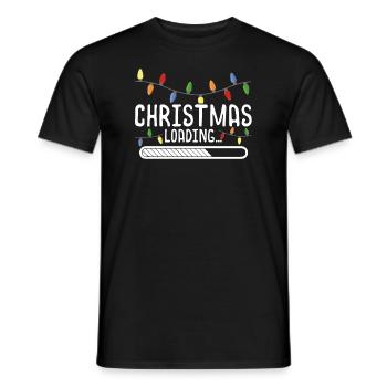 Christmas Is Loading - Men's T-Shirt - black - Front - AI Model Male 178 light (178cm)