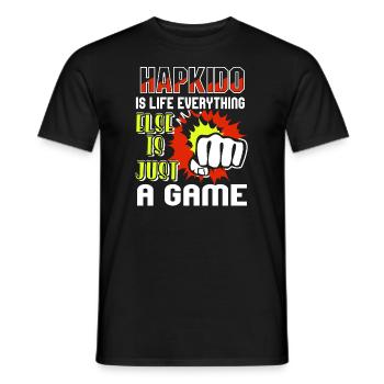 Hapkido Is Life Everything Else Is Just A Game - Men's T-Shirt - black - Front - AI Model Male 178 light (178cm)