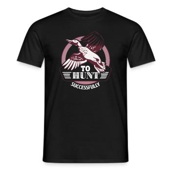 Duck Hunting To Hunt Successfully - Men's T-Shirt - black - Front - AI Model Male 178 light (178cm)