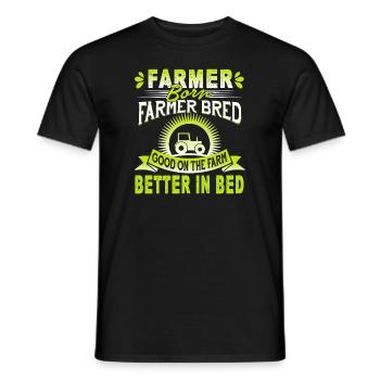 Farmer Born Farmer Bred Good On The Farm - Men's T-Shirt - black - Front - AI Model Male 178 light (178cm)