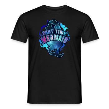 Part Time Mermaid - Men's T-Shirt - black - Front - AI Model Male 178 light (178cm)