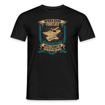 Blacksmith Weekend Forecast Blacksmithing - Men's T-Shirt - black - Front - AI Model Male 178 light (178cm)