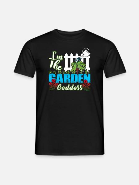 Gardening I'm The Garden Goddess - Men's T-Shirt - black