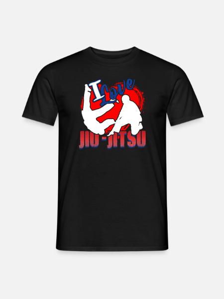 I Love Jiu Jitsu - Men's T-Shirt - black