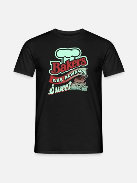 Bakers Are Always Sweet - Men's T-Shirt - black