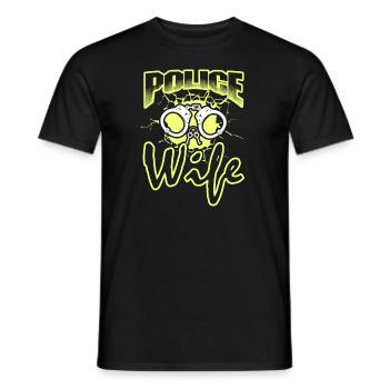Proud To Be Police Wife - Men's T-Shirt - black - Front - AI Model Male 178 light (178cm)