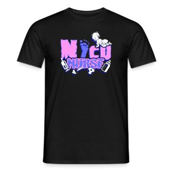 Proud To Be Nicu Nurse - Men's T-Shirt - black - Front - AI Model Male 178 light (178cm)