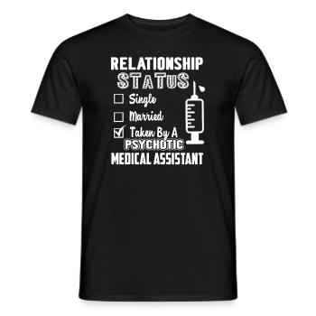 Medical Assistant Relationship - Men's T-Shirt - black - Front - AI Model Male 178 light (178cm)